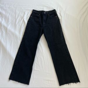Zara High Rise Wide Leg Jeans